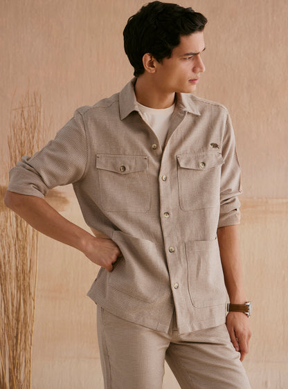 Almond Khaki Cotton Linen