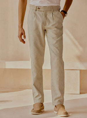 Bison Cotton Linen Trousers