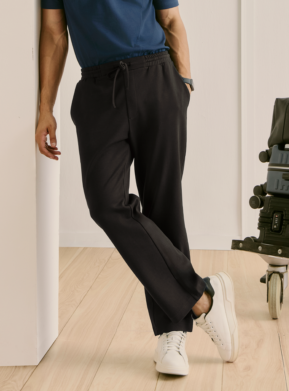 Stealth Black Blend Stretch Jogger