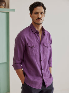 Amethyst Linen Explorer Shirt
