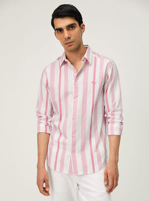 Sea Coral Stripe Shirt