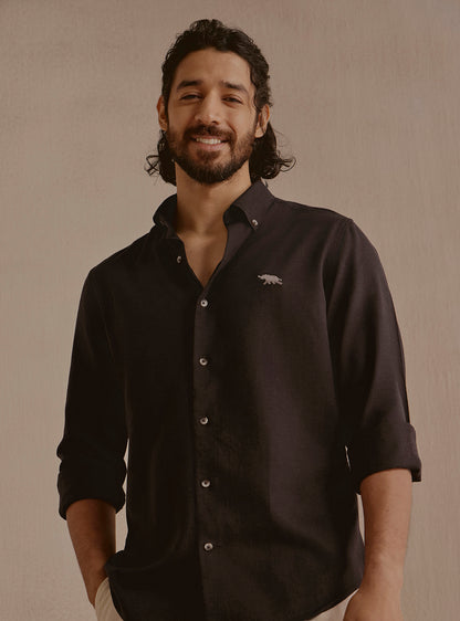 Drift Brown Linen Shirt