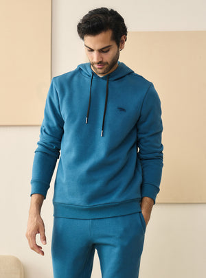 Arctic Blue Fleece Hoodie