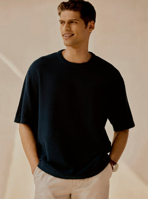 Deep Navy Organic Cotton Crew
