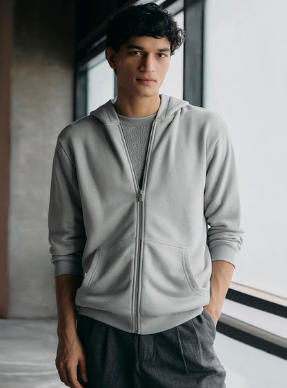 Stack Grey Cotton Triblend Hoodie