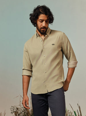 Sahara Khaki Corduroy Shirt