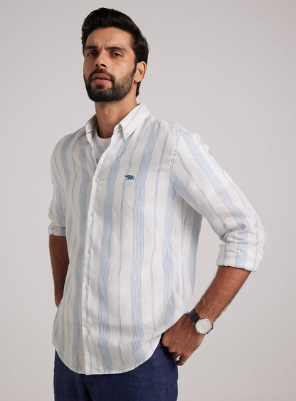 Light Azure Linen Shirt