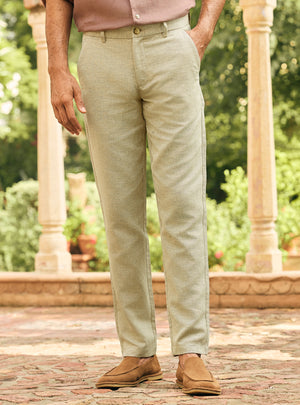 Teak Cotton Linen Trousers