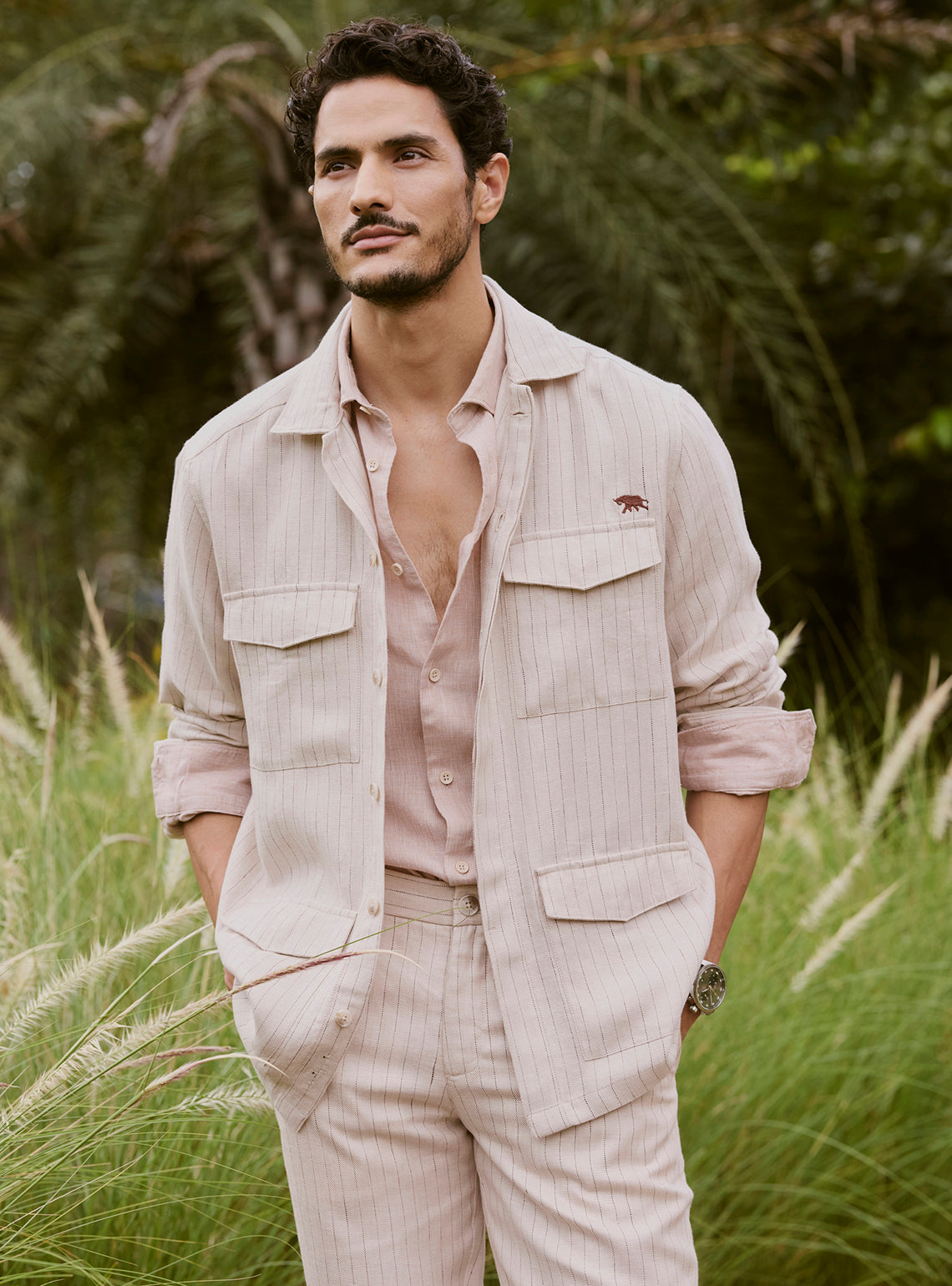 Vista Khaki Linen Jacket