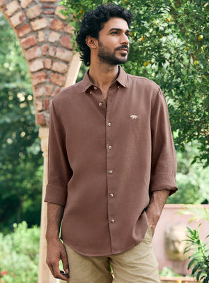 Light Wood European Linen Shirt