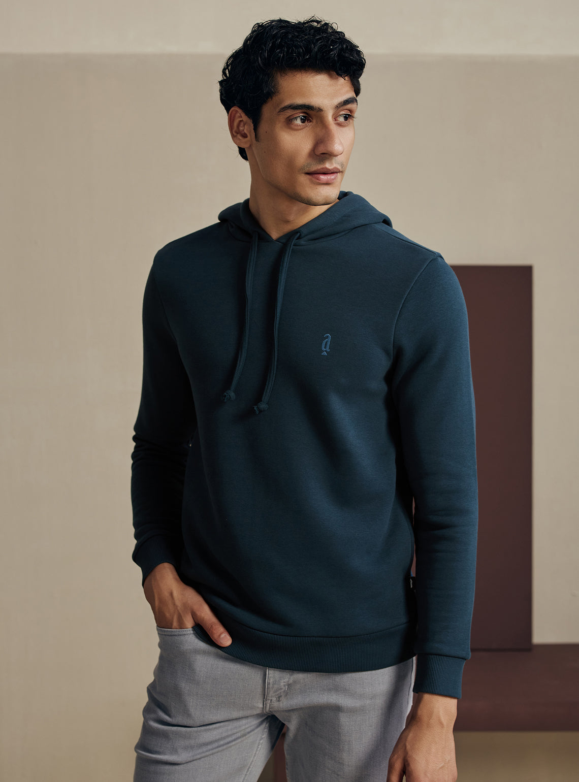 Ink Navy Cotton Triblend Hoodie