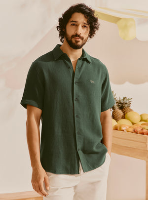 Kotor Olive Cotton Shirt