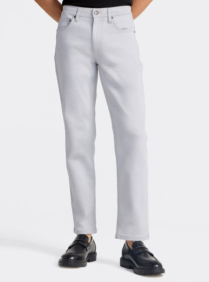 Ghost Grey Cotton Blend Jeans