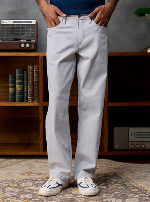 Iron Grey Cotton Viscose Denim Jeans