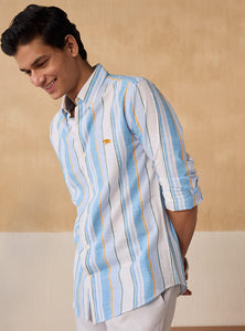 Cerulean Sky Stripe Shirt