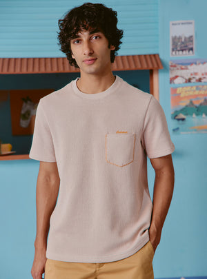 Mudslide Khaki Cotton Rib Crewneck