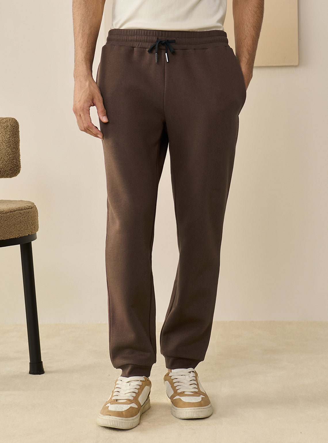 Mudslide Brown Fleece Jogger