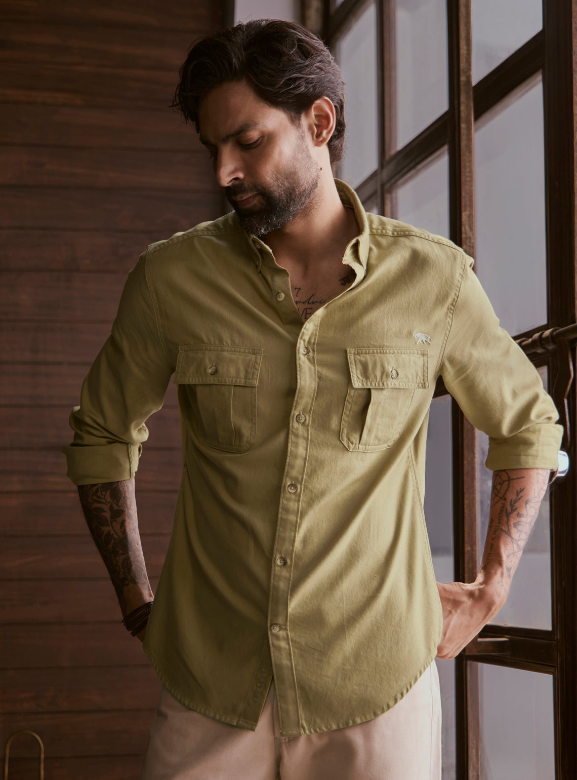 Alpine Green Explorer Cotton Shirt