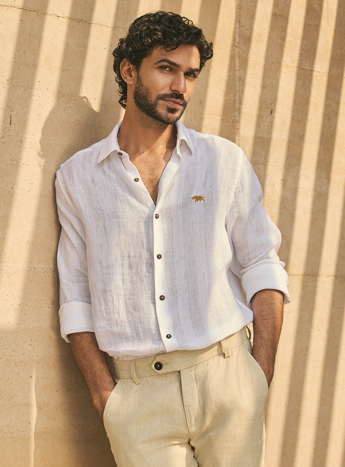 White Tide European Linen Shirt