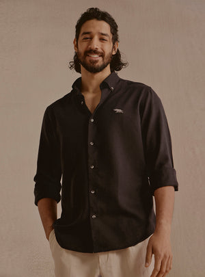 Drift Brown Linen Shirt