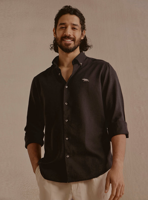 Drift Brown Linen Shirt