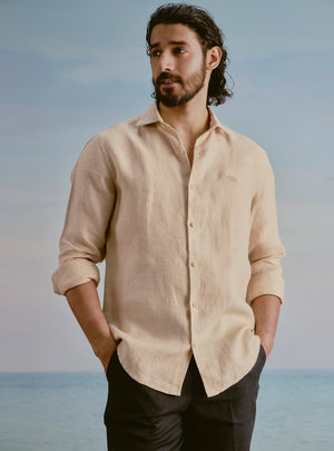 Sun Yellow Linen Shirt