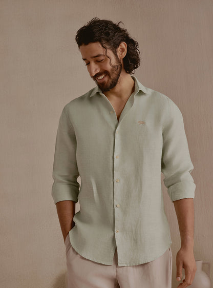 Current Green Linen Shirt