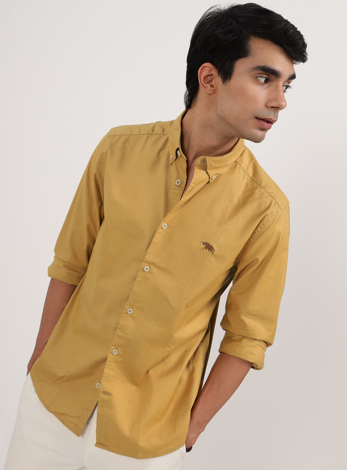 Ochre Oxford Shirt - Full