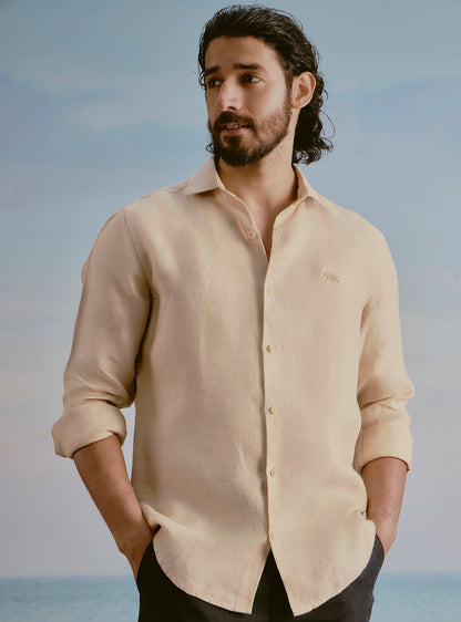 Sun Yellow Linen Shirt