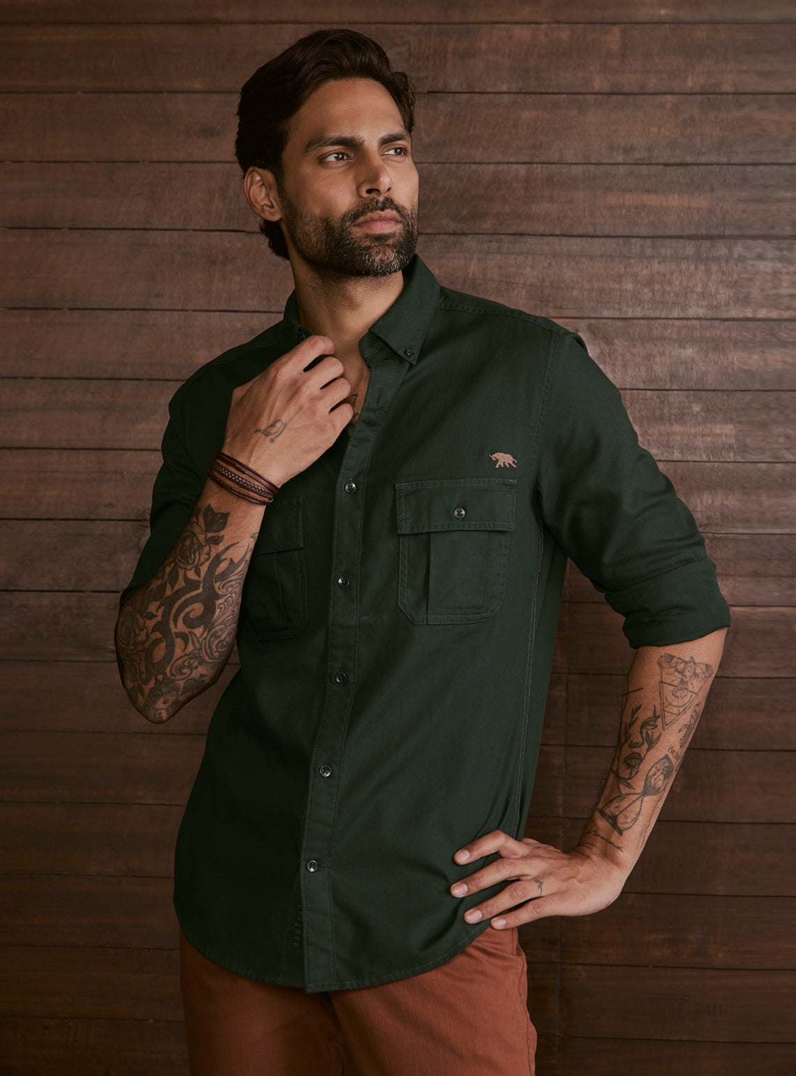 Trail Green Explorer Cotton shirt
