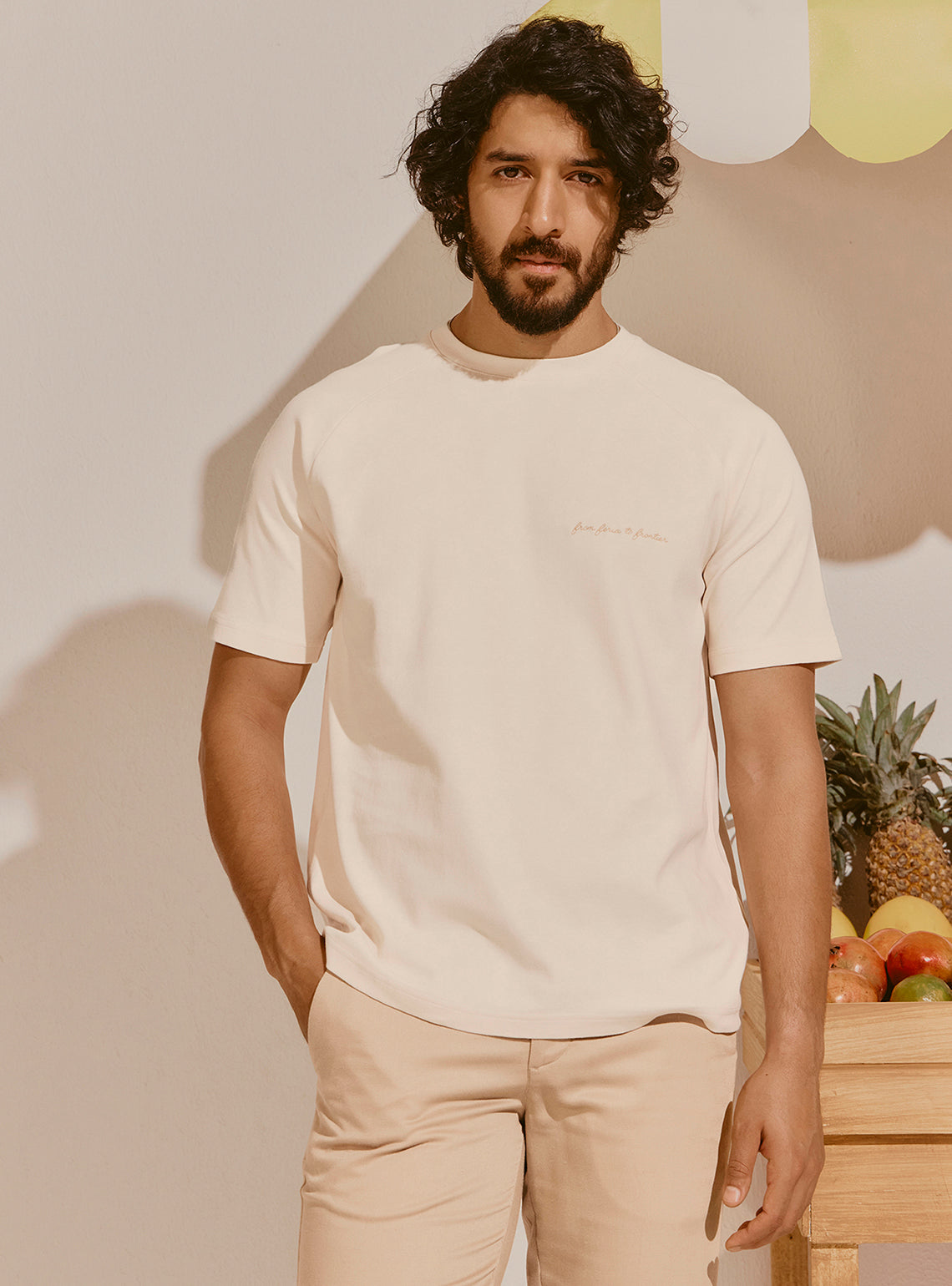 Formentera Off-White Cotton Crewneck