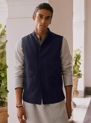 Davaat Cotton Nehru Jacket