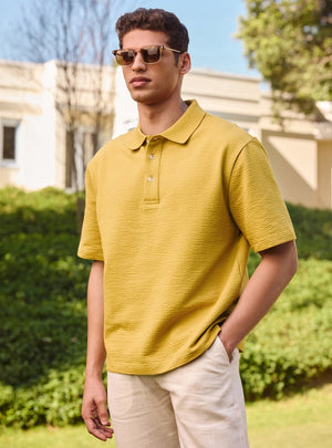 Mango Cotton Lycra Polo