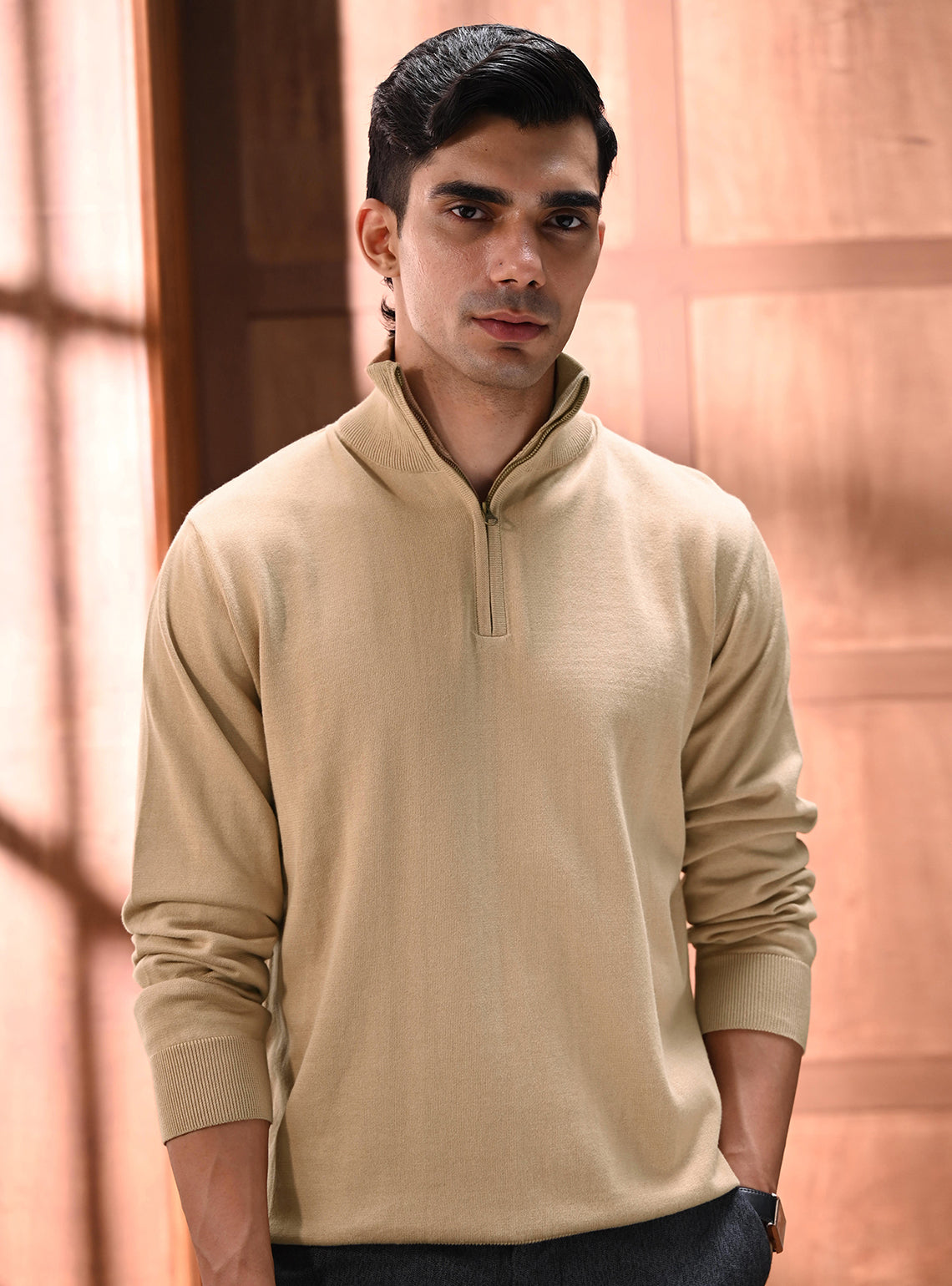 Almond Rose Cotton Pullover