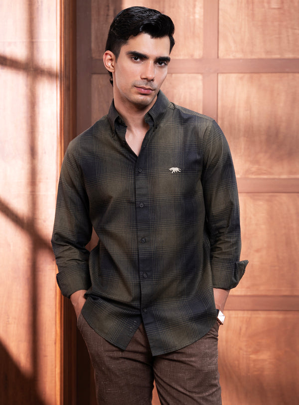 Crushed 'Olive' Shirt