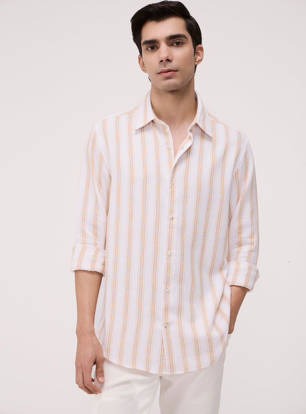 Sand Khaki Cotton Shirt