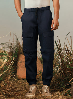 Expedition Navy Cotton Stretch Cargo Pant