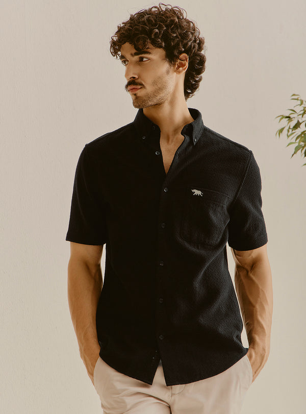 Altea Black Cotton Shirt