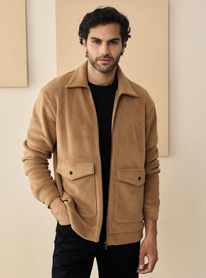 Nutmeg Brown Poly Rich Jacket
