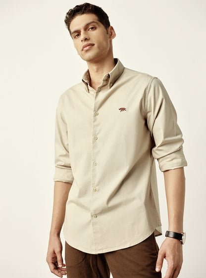 Sand Oxford Shirt