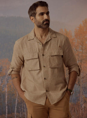 Dune Lyocell-Linen Overshirt