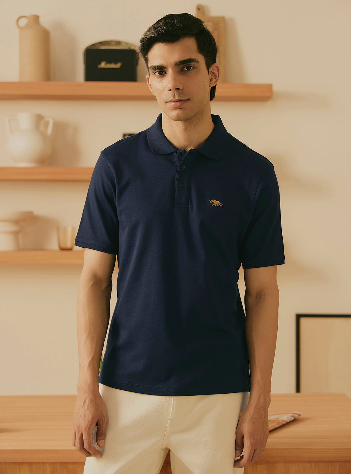 Indigo Navy Supima Cotton Polo