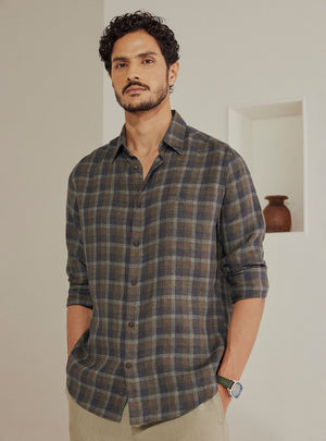 Dune Check Linen Shirt