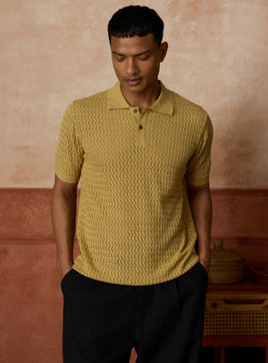 Canopy Olive Grindle Cotton Polo