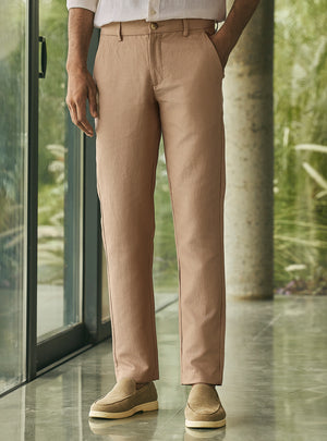 Silt Brown Linen Trousers