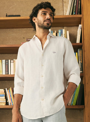 Cosmic Latte European Linen Shirt