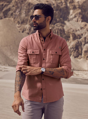 Lotus Rust Explorer Cotton Shirt