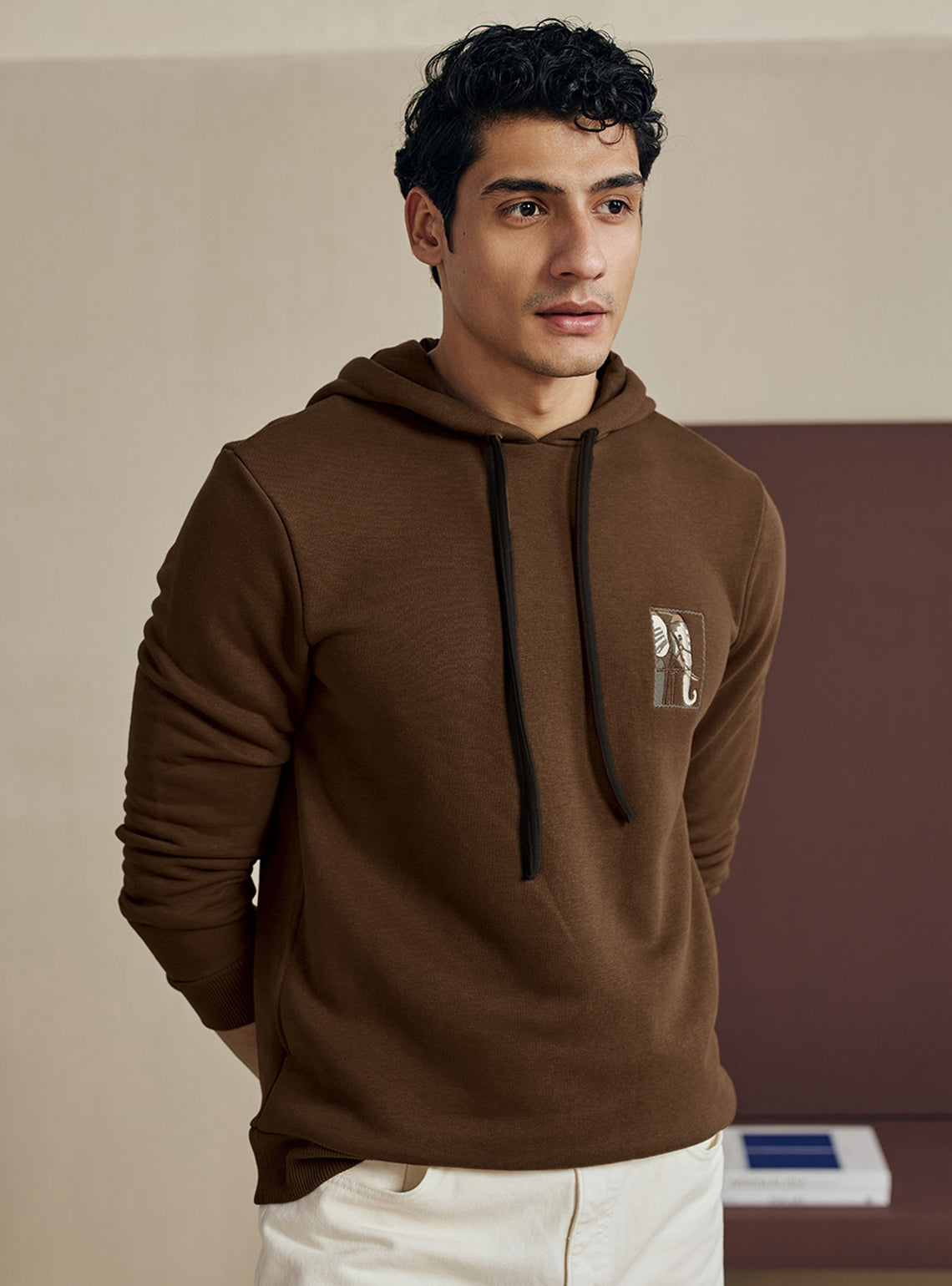 Cocoa Brown Cotton Triblend Hoodie