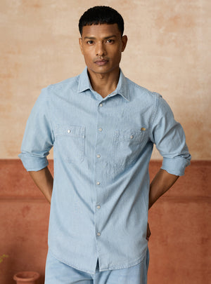 Indigo Columbia Denim Shirt