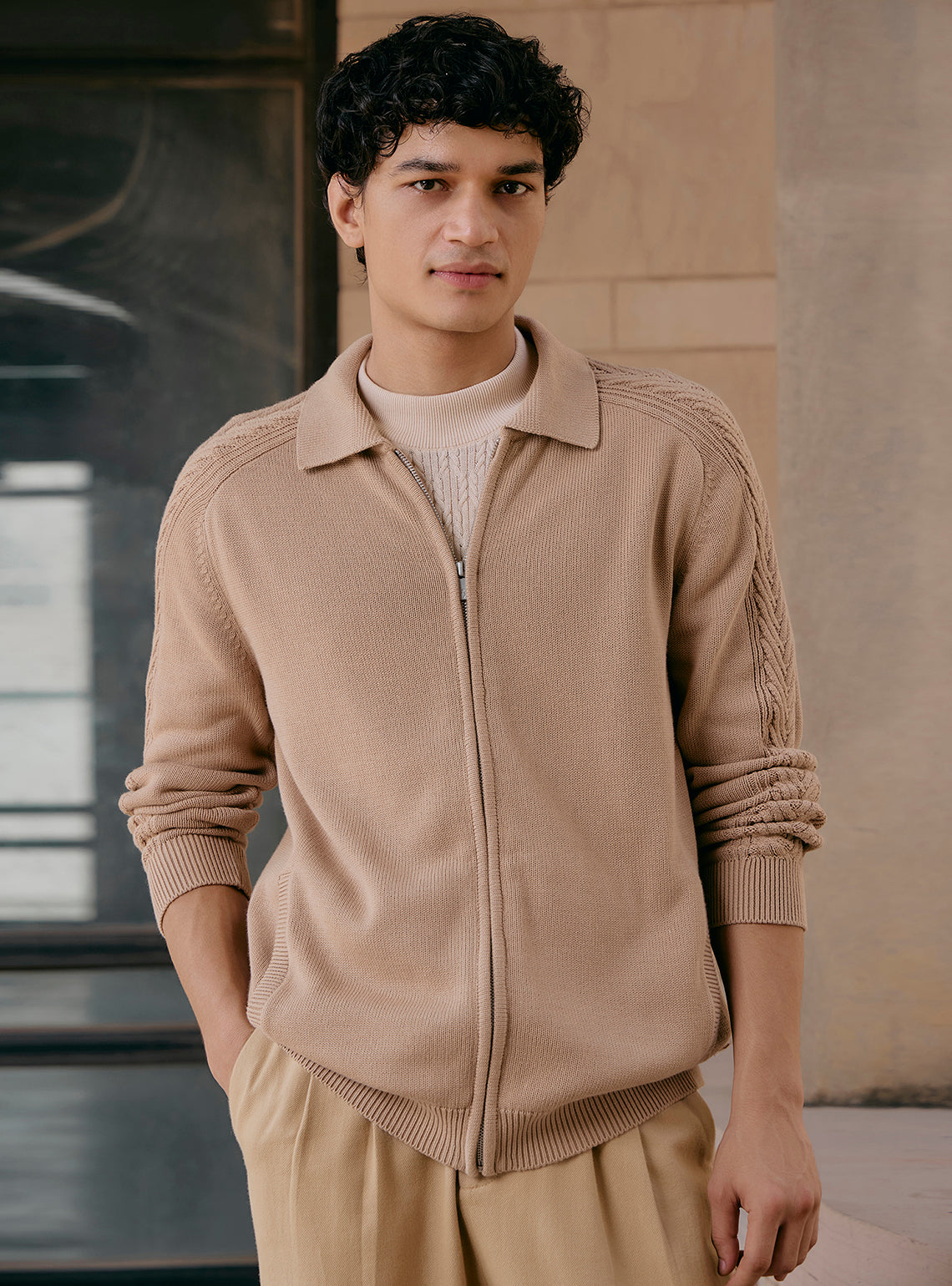 Sandrift Khaki Cotton Jacket